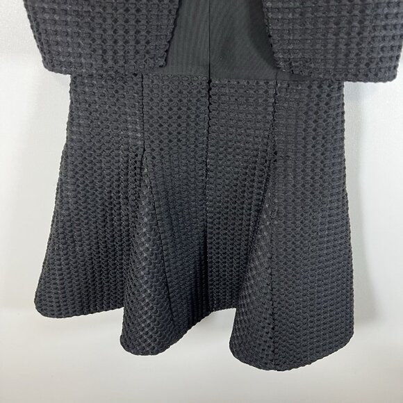 Maje‎ Womens Back Zip Sleeveless Crew Neck Layered Swing Dress Black Sz 1/Small - Picture 8 of 12